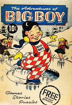 Adventures of the Big Boy Comic Metal Sign #2