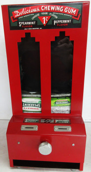Delicious Chewing Gum Vending Machine 1 Penny Jolly Good Stick Gum With Key