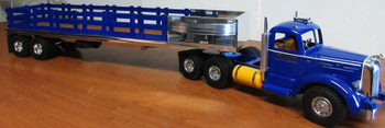 Smith-Miller Mack Tractor / Stake Bed Trailer Blue