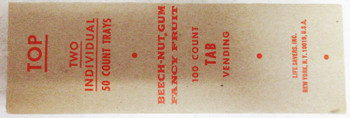 1950's Vintage 100 Beech Nut Chewing Gum Tab New/Old Stock