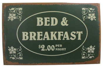 Bed & Breakfast $2.00 per night