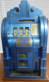 Mills 25c Extraordinary Slot / Oak Wood Cabinet Circa 1940's Mills 25c Extraordinary Slot / Oak Wood Cabinet Circa 1940's