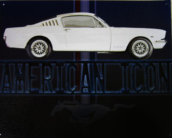 Mustang Icon Metal Sign Mustang Icon Metal Sign