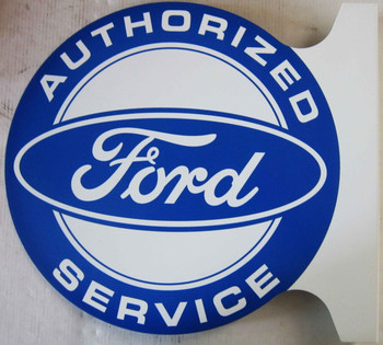 Authorized FORD Service  Flange Sign 12"