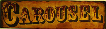 Carousel Rustic Street Sign