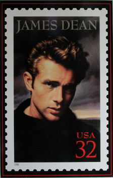 James Dean Stamp Metal Sign James Dean Stamp Metal Sign