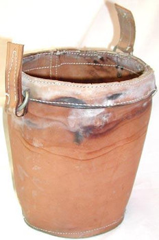 Leather Fire Bucket Original