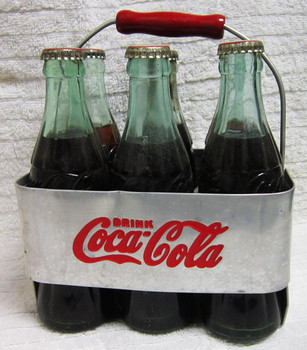 Aluminum Coca-Cola Six Pack Carrier Circa 1940