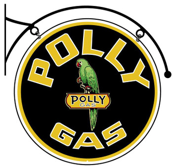 Polly Gas Double-Sided Hanging Sign