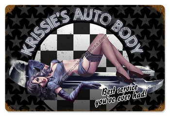 Krissie's Auto Vintage Metal Sign