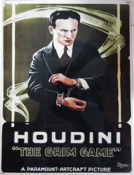 Houdini-The Grim Game Metal Sign
