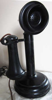 Candlestick Table Telephone Circa 1900's Operational