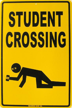 Student Crossing Aluminum Sign