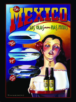 Mexico-Los Olas Metal Sign