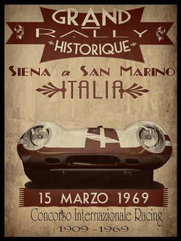 Grand Rally Italia Metal Sign