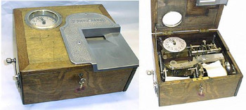 Stafsine Cash Drawer with Time Recorder Circa 1900's