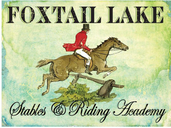 Foxtail Lake Metal Sign