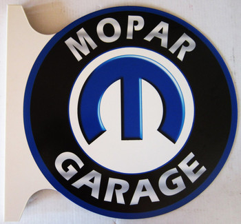 Mopar Garage Flange Sign 19" Wide by 18" Tall