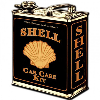 Shell Oil Can ( plasma cut ) Metal Sign Shell Oil Can ( plasma cut ) Metal Sign