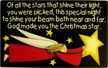 Christmas Star Metal Sign Christmas Star Metal Sign