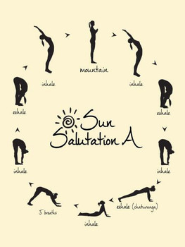 Sun Salutation A Metal Sign