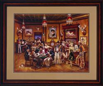 The Western Saloon S/N Giclee Canvas Limit Edition