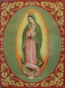 Virgin Mary Metal Sign