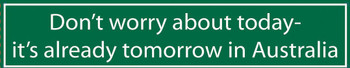 Tomorrow in Australia Tomorrow in Australia