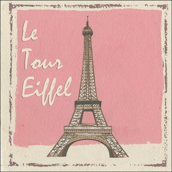 Le Tour Eiffel Metal Sign