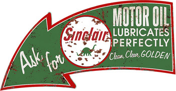 Sinclair Motor Oil Laser Cut Arrow 18" Rustic Sinclair Motor Oil Laser Cut Arrow 18" Rustic