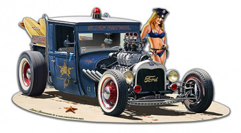 1929 Rat Rod Surf patrol Plasma Cut Metal Sign 1929 Rat Rod Surf patrol Plasma Cut Metal Sign