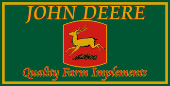 John Deere Quality Farm Implements Metal Sign