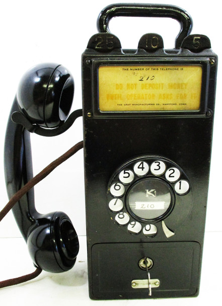 Gray Pay Station / Telephone Circa 1900's