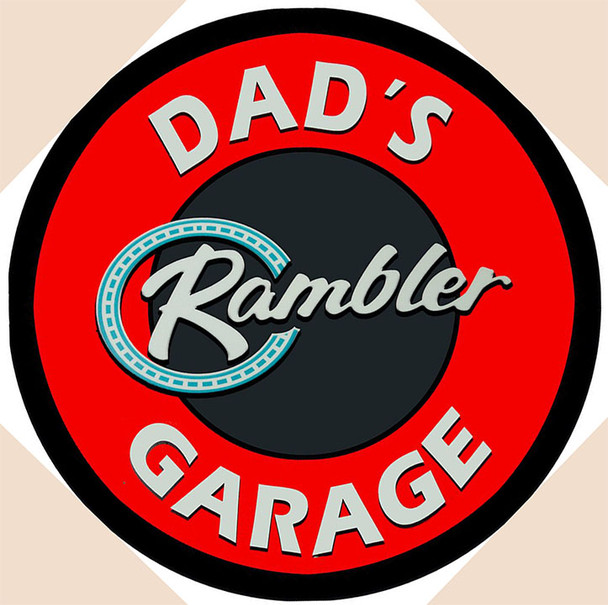 Dad's Rambler Garage 28" Round