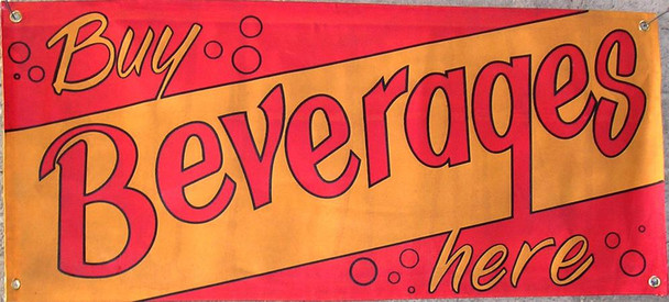 Buy Beverages Here Canvas