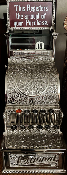 National Cash Register Model #5 Nickel-Plated Candy Store Cash Register