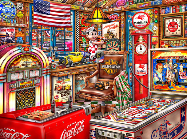 Vintage Man Cave by Michael Fishel