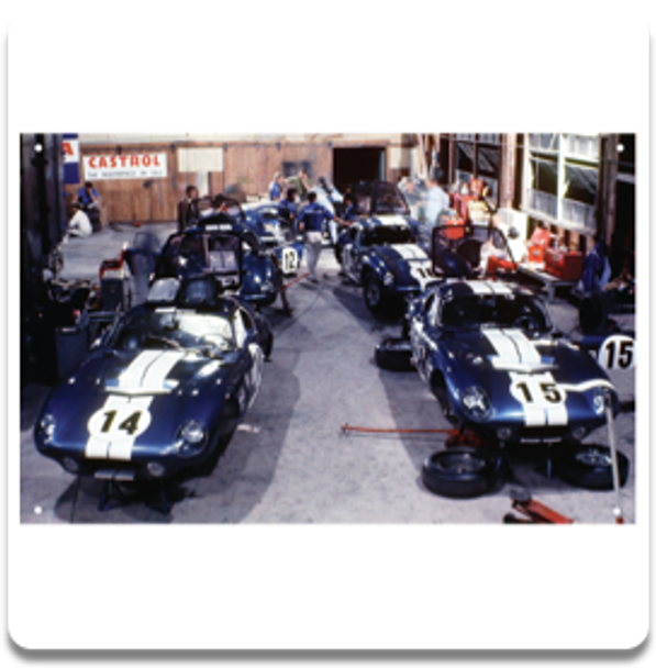 Carol Shelby Coupe Garage (jumbo) Metal Sign