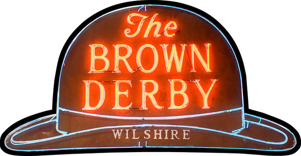 The Brown Derby Plasma Cut Metal Sign