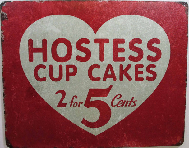 Hostess Cupcakes Metal Sign