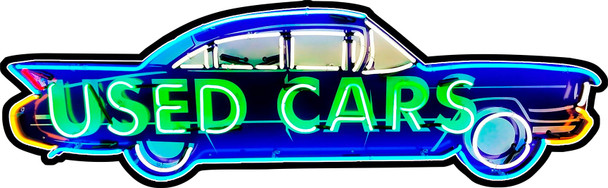 Used Cars Plasma Cut Metal Sign