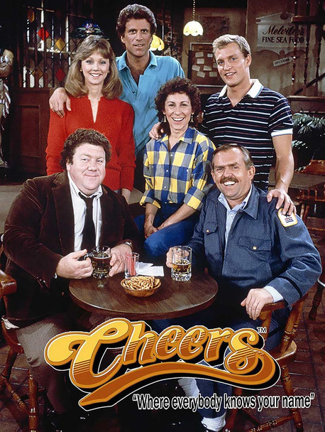 Cheers Cast "Cheers" TV Metal Sign