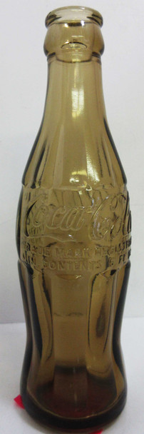 Coca-Cola 6 oz Amber Glass Bottle Pat D Circa 1949