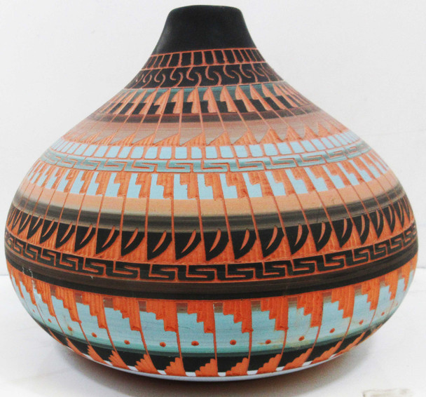 Native America Pottery Container Agnes Woods