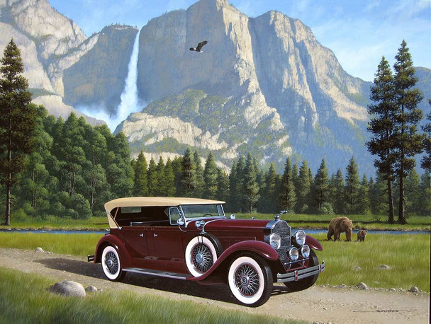 Yosemite Bears and the 1929 Packard Metal Sign by Stan Stokes