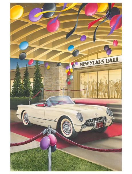 1953 Corvette New Year's Ball by Dan Hatala