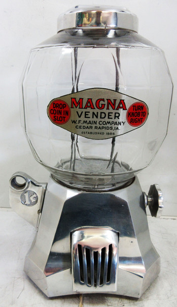 Magna Vender 1c Bulk Peanut / Candy Dispenser circa 1930's