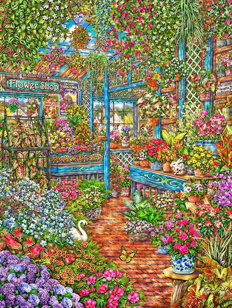 Blooms to Go Flower Shop by Michael Fishel Metal Sign