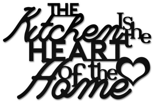 The Kitchen is the Heart of the Home Plasma Metal Sign