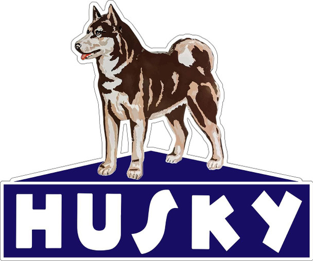 Husky Gasoline Company Logo Plasma Cut Metal Sign